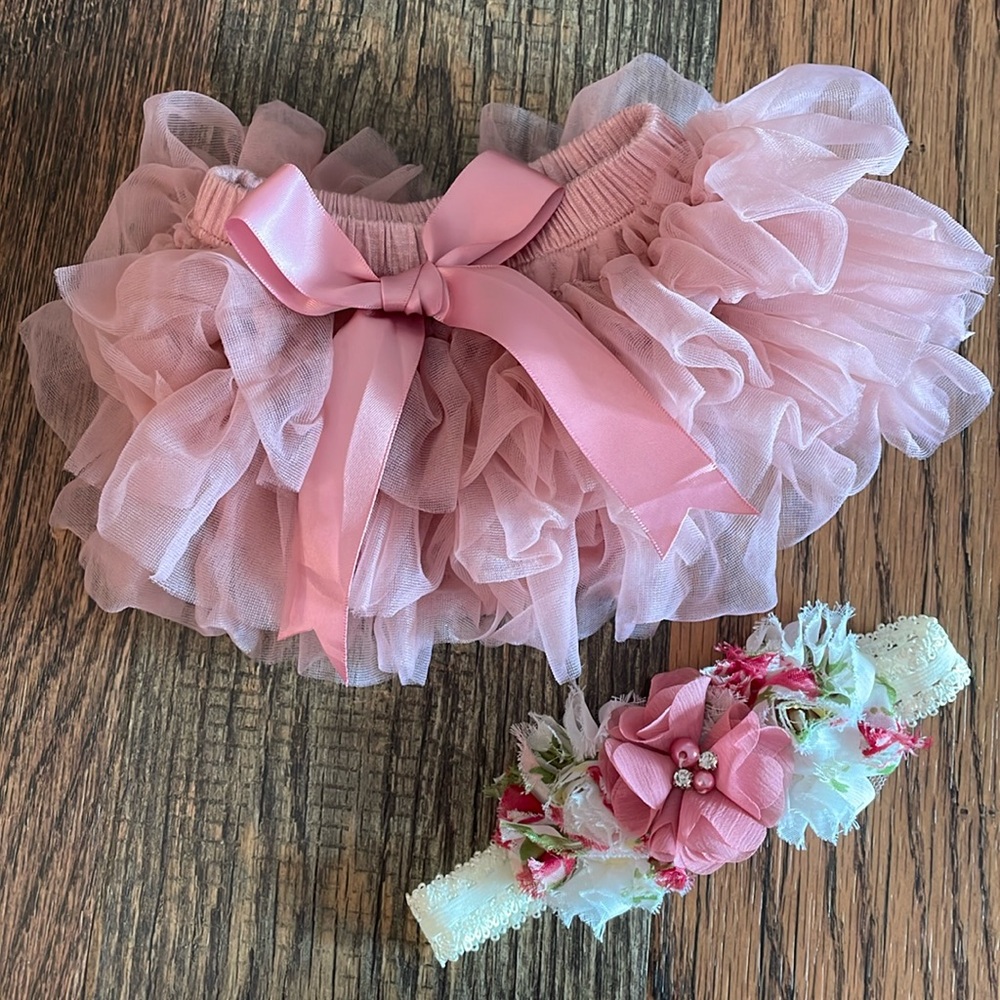 Infant Girl Tutu with Headband
